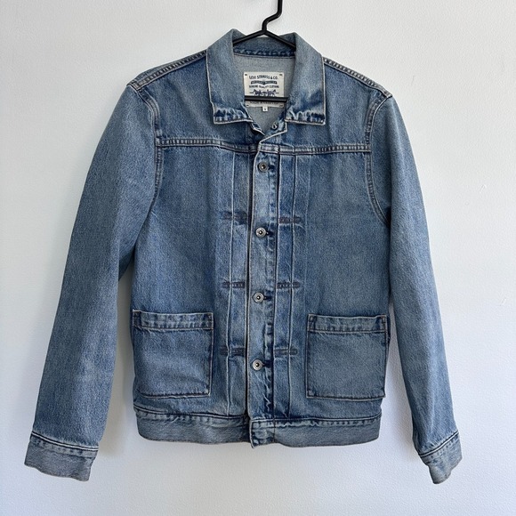Levis Denim Jacket Mens Small Type 2 Trucker Made & Crafted Unisex - Picture 1 of 16